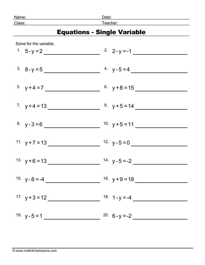 Featured image of post Algebra 1 Worksheets With Answers Pdf