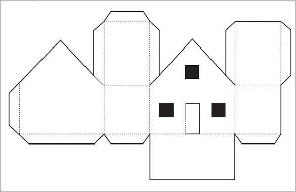 Featured image of post Cardboard House Template Printable