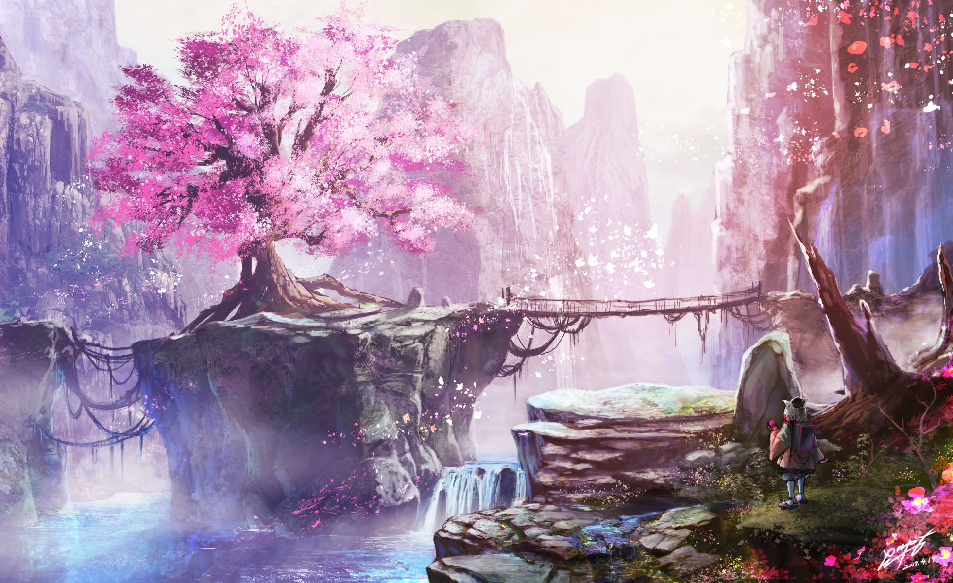 Featured image of post Cherry Blossom Tree Wallpaper Anime