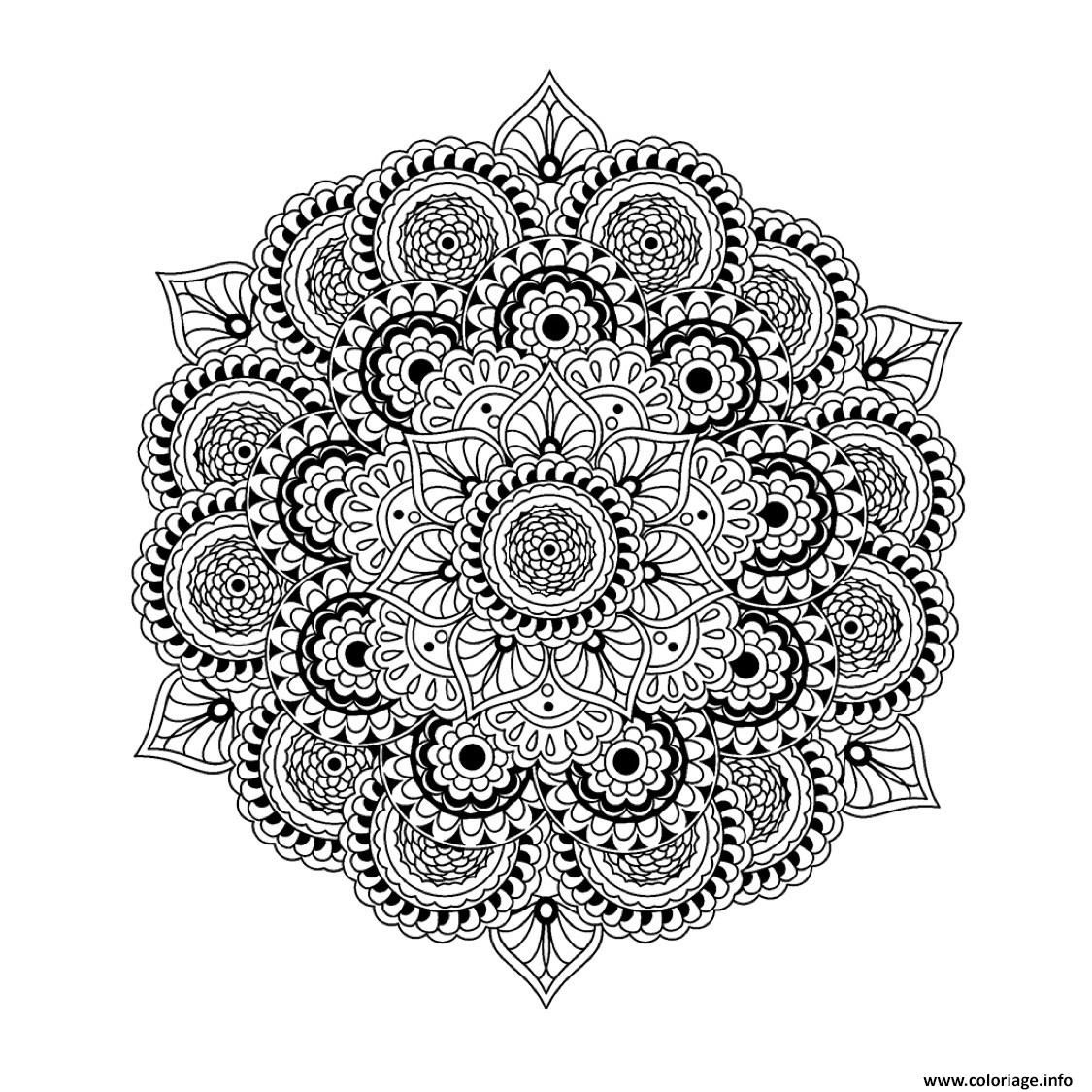 Featured image of post Dessin A Imprimer Mandala Difficile