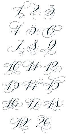 Featured image of post Fancy Number Fonts For Tattoos