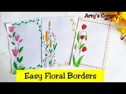 Featured image of post Flower Border Design For Project Handmade