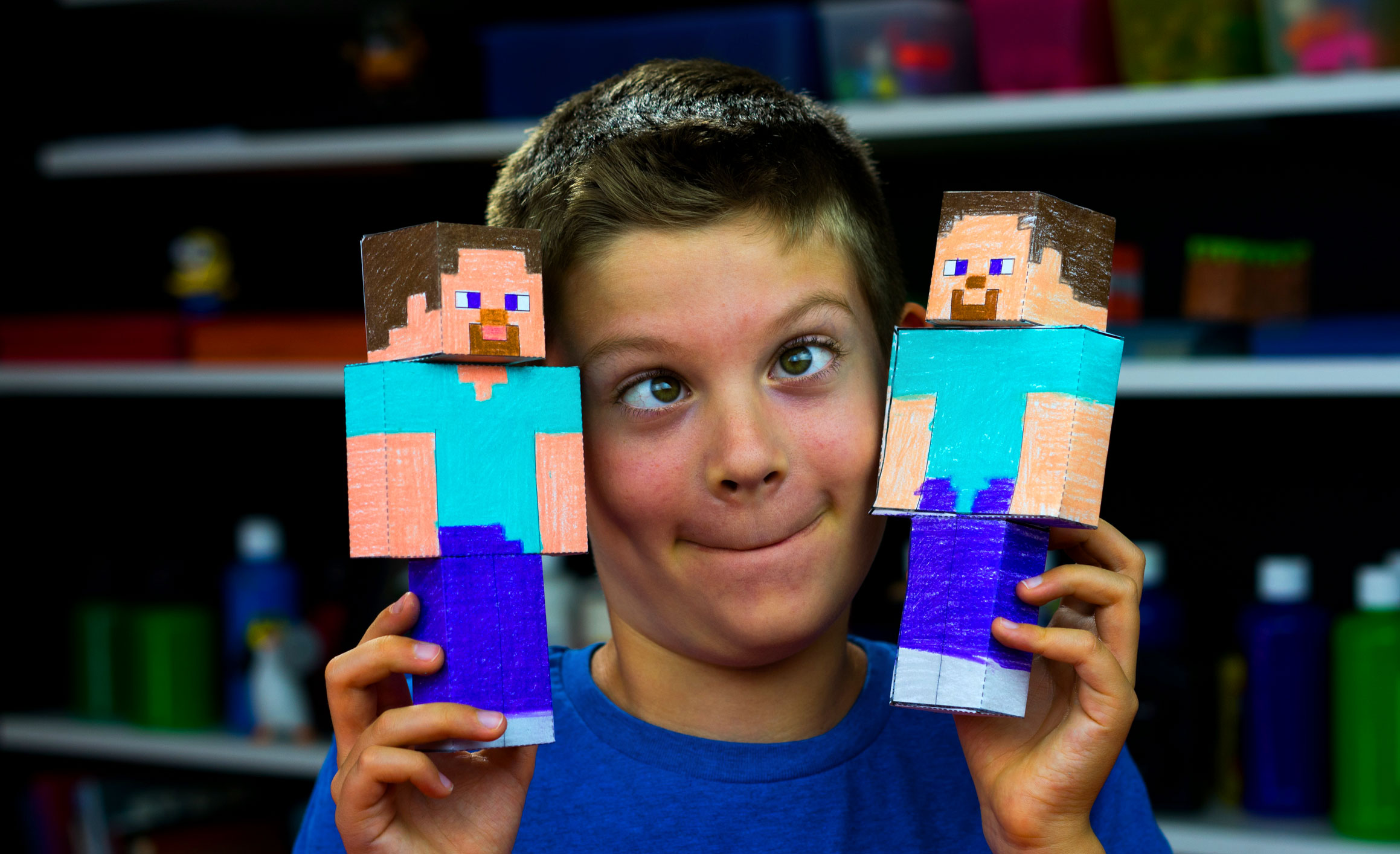 Featured image of post Minecraft Steve Papercraft Template