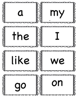 Featured image of post Sight Word Cards Kindergarten