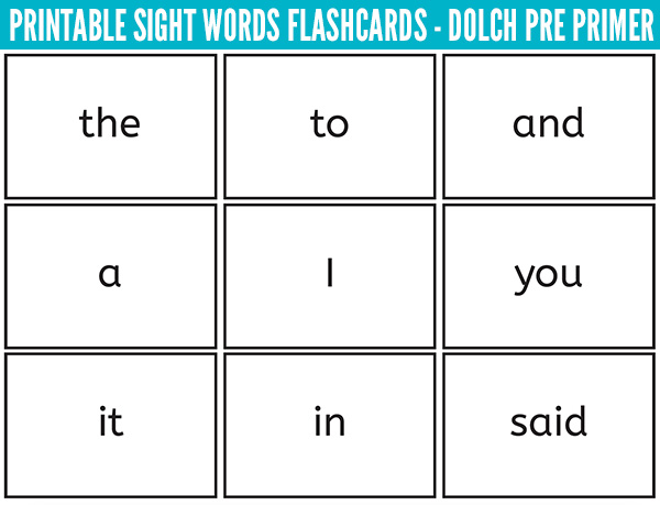 Featured image of post Sight Word Cards Pdf