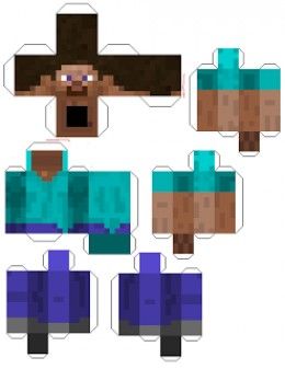 Featured image of post Steve Papercraft Minecraft